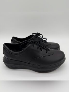 Kybun Wangbi Women’s Black Leather Swiss Air-Cushioned Shoes Size 39 EU 8 US